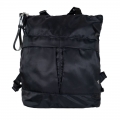 Bearpaw Men's Convertible Nylon Tote / Backpack Black