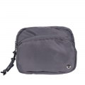 Bearpaw Square Double Zip Waist Bag/Sling Dark Gray