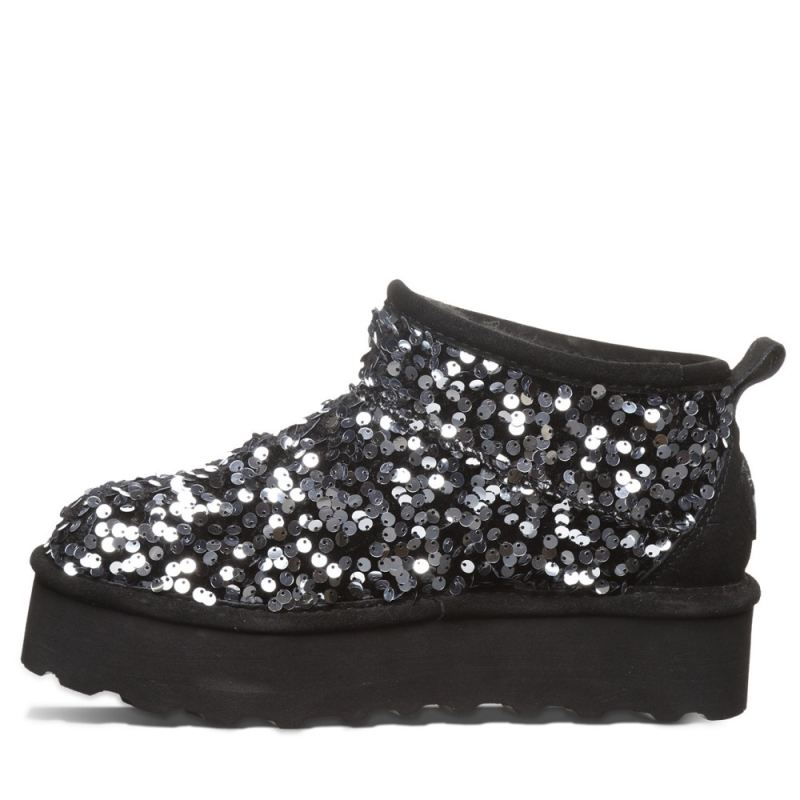 Bearpaw Women's Retro Super Shorty Sequin Silver Sequin