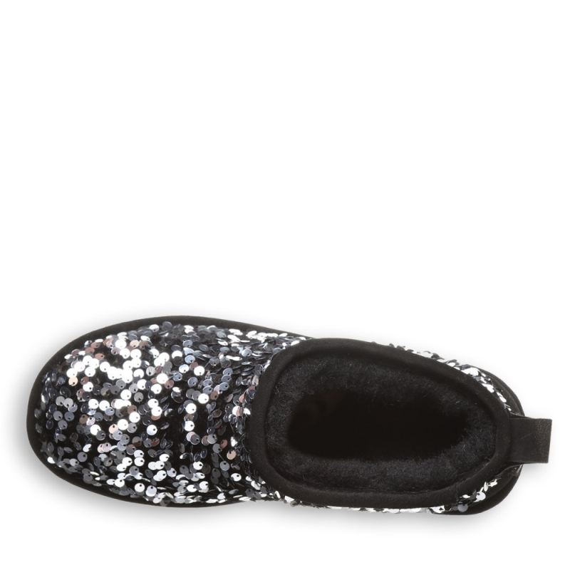 Bearpaw Women's Retro Super Shorty Sequin Silver Sequin