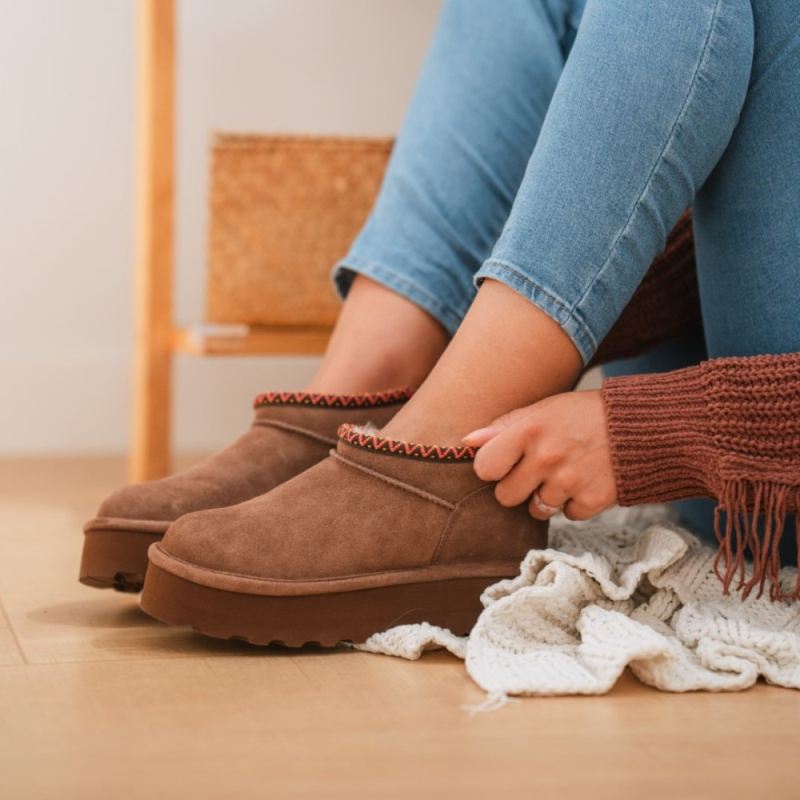 Bearpaw Women's Retro Super Shorty Deco Cocoa