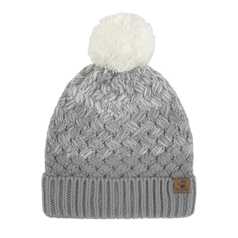 Bearpaw Hat Glove Set 2Pk Lt Grey