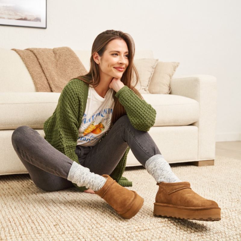 Bearpaw Women's Retro Super Shorty Hickory