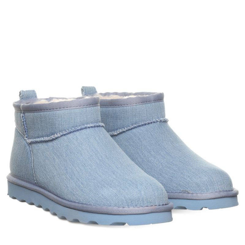 Bearpaw Women's Shorty Vegan Denim Blue