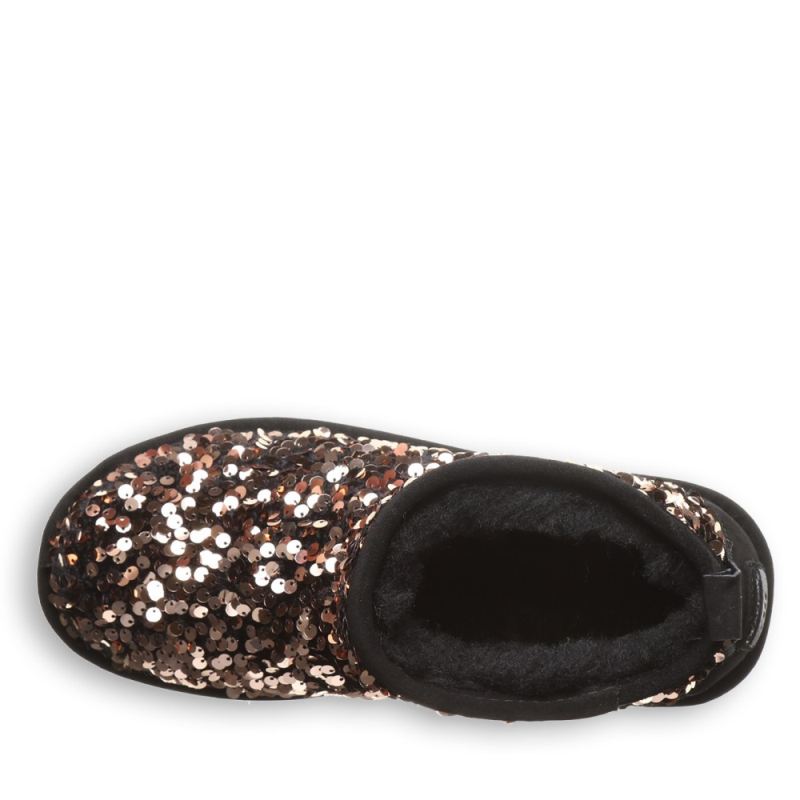 Bearpaw Women's Retro Super Shorty Sequin Gold Sequin