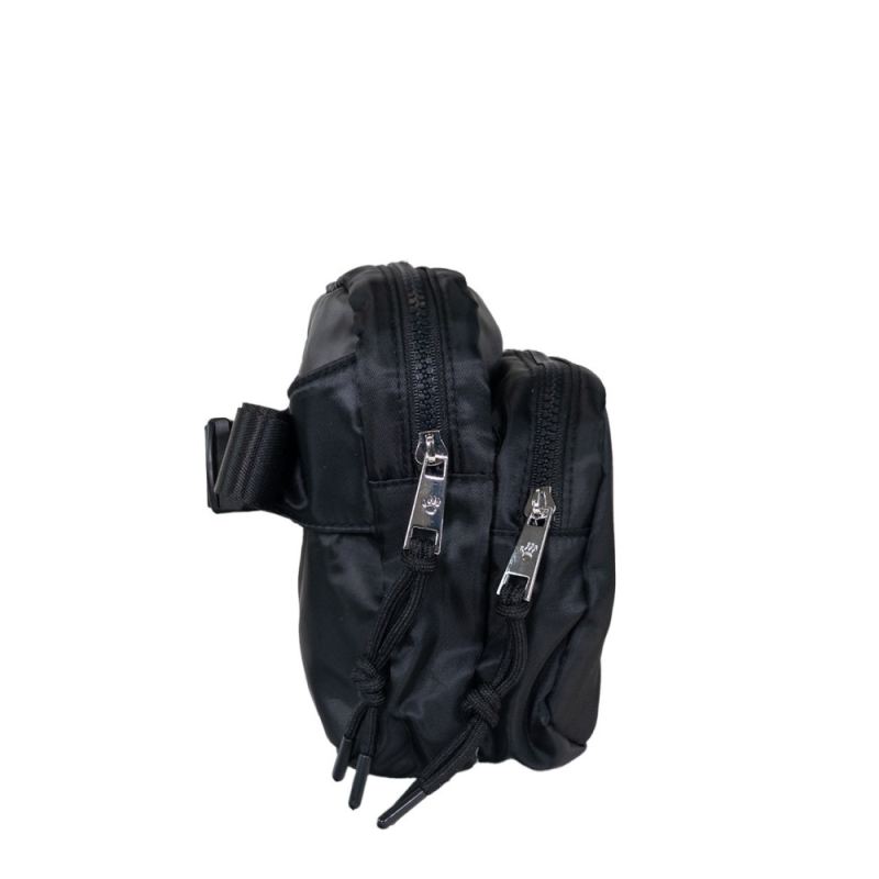Bearpaw Men's Square Double Zip Waist Bag/Sling Black