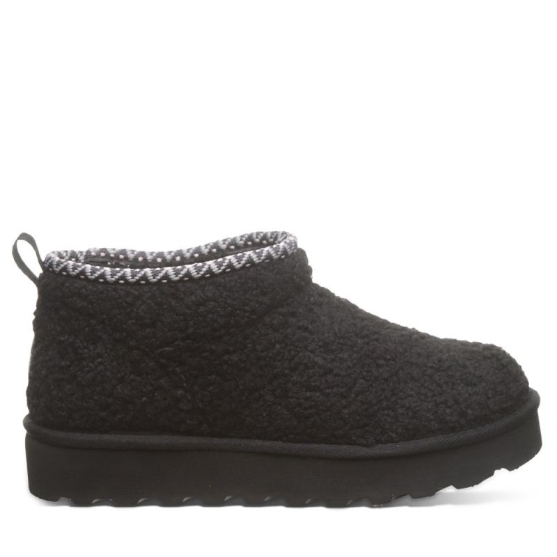 Bearpaw Women's Snuggle Daphne Deco Black