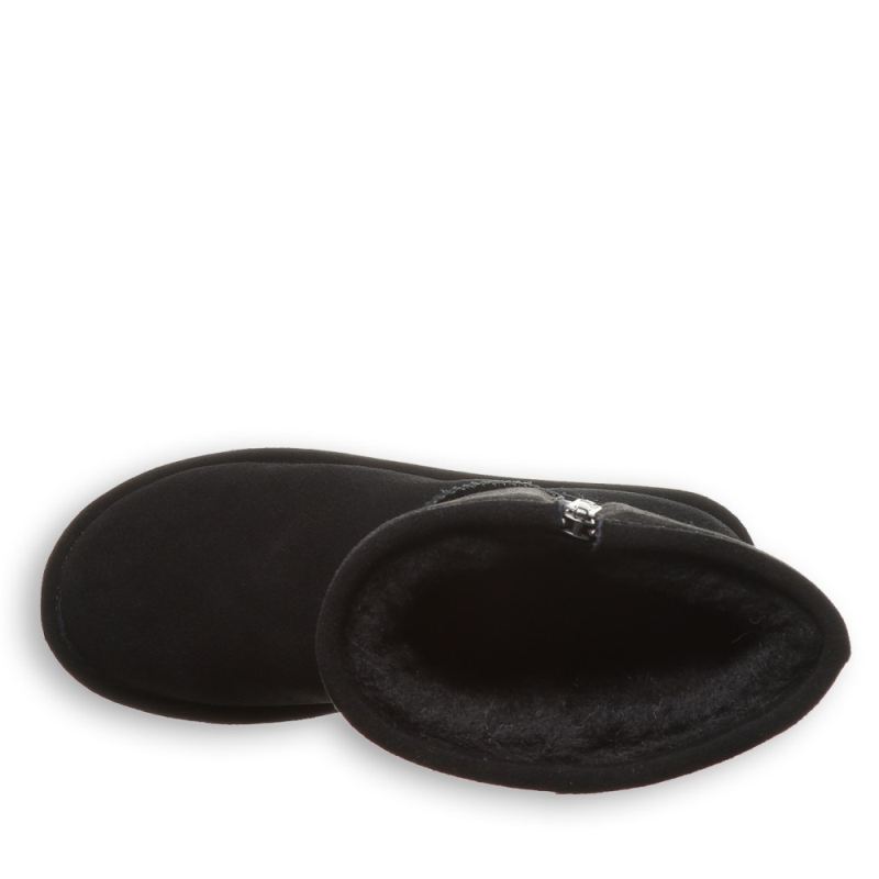 Bearpaw Women's Elle Short Zipper Black