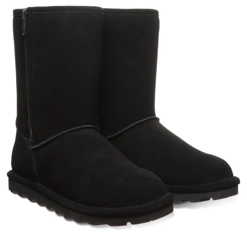 Bearpaw Women's Elle Short Zipper Black