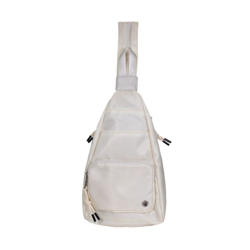 Bearpaw Women's Sporty Convertible Backpack/Sling Ivory
