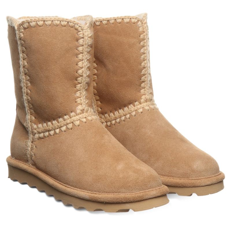 Bearpaw Women's Elle Short Crochet Iced Coffee