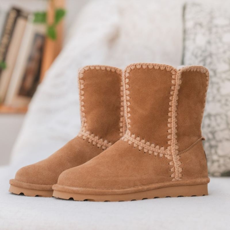 Bearpaw Women's Elle Short Crochet Iced Coffee